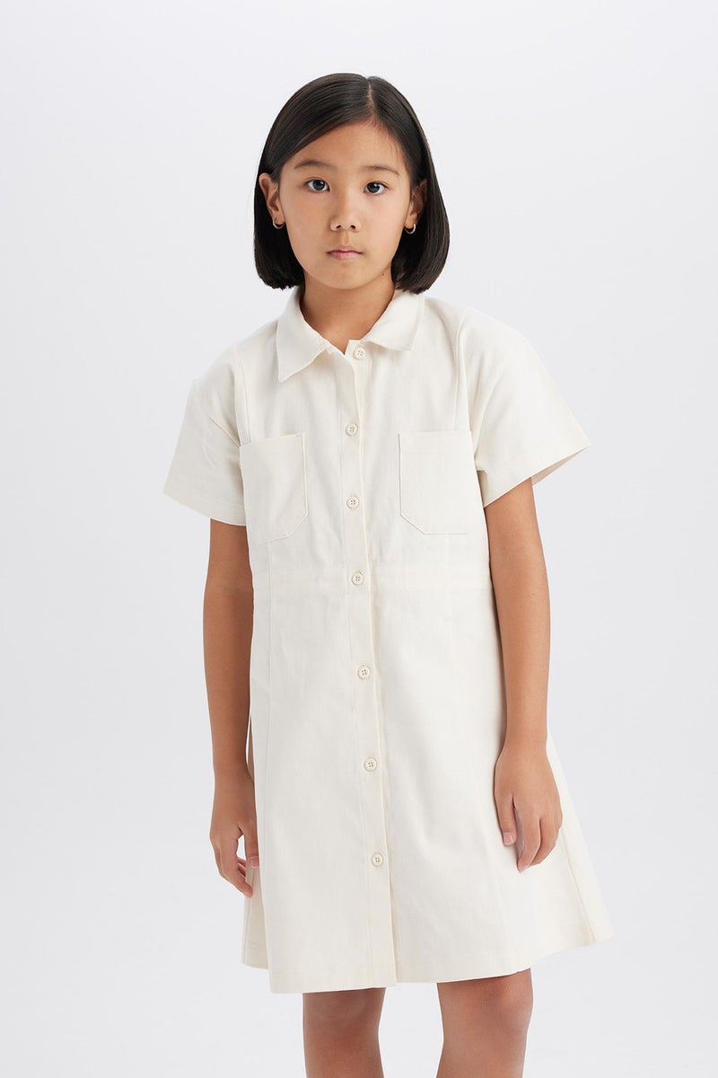 ديفاكتو فستان جبردين نص كم - Image 4